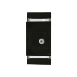 Lutec Focus Outdoor Up & Down Wall Light With PIR Sensor Matt Black