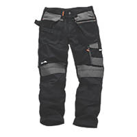 Scruffs 3D Trade Trousers Black / Grey 40" W 33" L