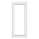 Crystal  Fully Glazed 1-Clear Light Right-Hand Opening White uPVC Back Door 2090mm x 840mm