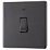 LAP  20A 1-Gang DP Boiler Switch Slate Grey with LED
