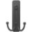 Command Matte Black Self-Adhesive Large Double Hook 2 Pack