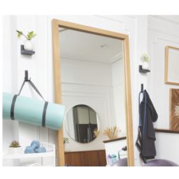 Command Matte Black Self-Adhesive Large Double Hook 2 Pack