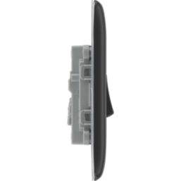 British General Nexus Metal 20A 16AX 1-Gang 2-Way Intermediate Switch  Matt Black