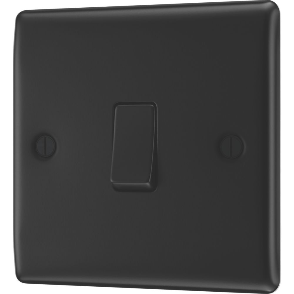 British General Nexus Metal 20A 16AX 1-Gang 2-Way Intermediate Switch  Matt Black