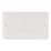 Vimark Pro 2-Gang Blanking Plate White