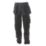 DEWALT Memphis Work Trousers Grey/Black 30" W 31" L