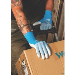 Wonder Grip WG-522W Bee-Tough Gloves Blue/White Small