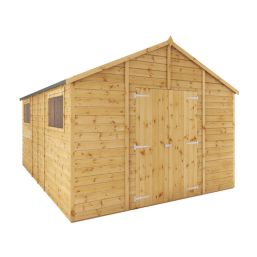 Mercia Modular 10' x 14' (Nominal) Apex Shiplap T&G Timber Workshop
