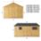 Mercia Modular 10' x 14' (Nominal) Apex Shiplap T&G Timber Workshop