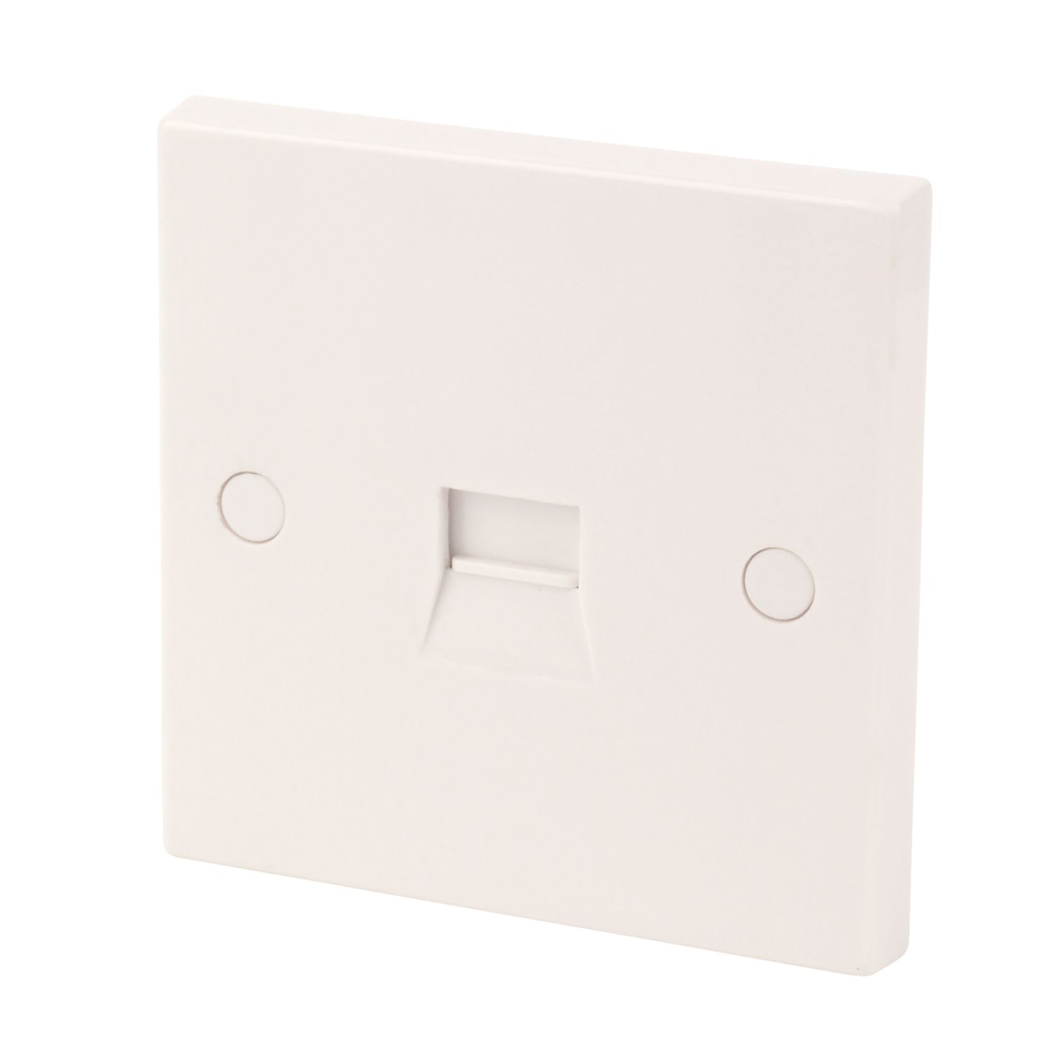Essentials 1-Gang Slave Telephone Socket White (2686D)