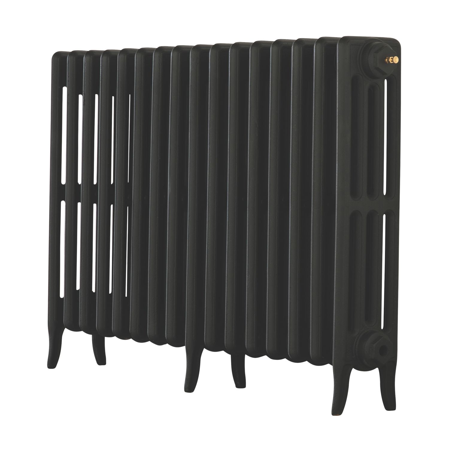 Arroll 660mm x 994mm 4258BTU Black Cast Iron 4 Column Radiator (2687F)