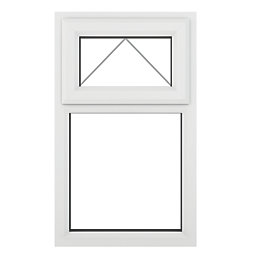 Crystal  Top Opening Clear Double-Glazed Casement White uPVC Window 610mm x 820mm