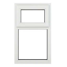 Crystal  Top Opening Clear Double-Glazed Casement White uPVC Window 610mm x 820mm