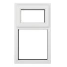 Crystal  Top Opening Clear Double-Glazed Casement White uPVC Window 610mm x 820mm