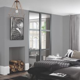 Spacepro Shaker 2-Door Sliding Wardrobe Door Kit Graphite Frame Mirror Panel 1489mm x 2260mm