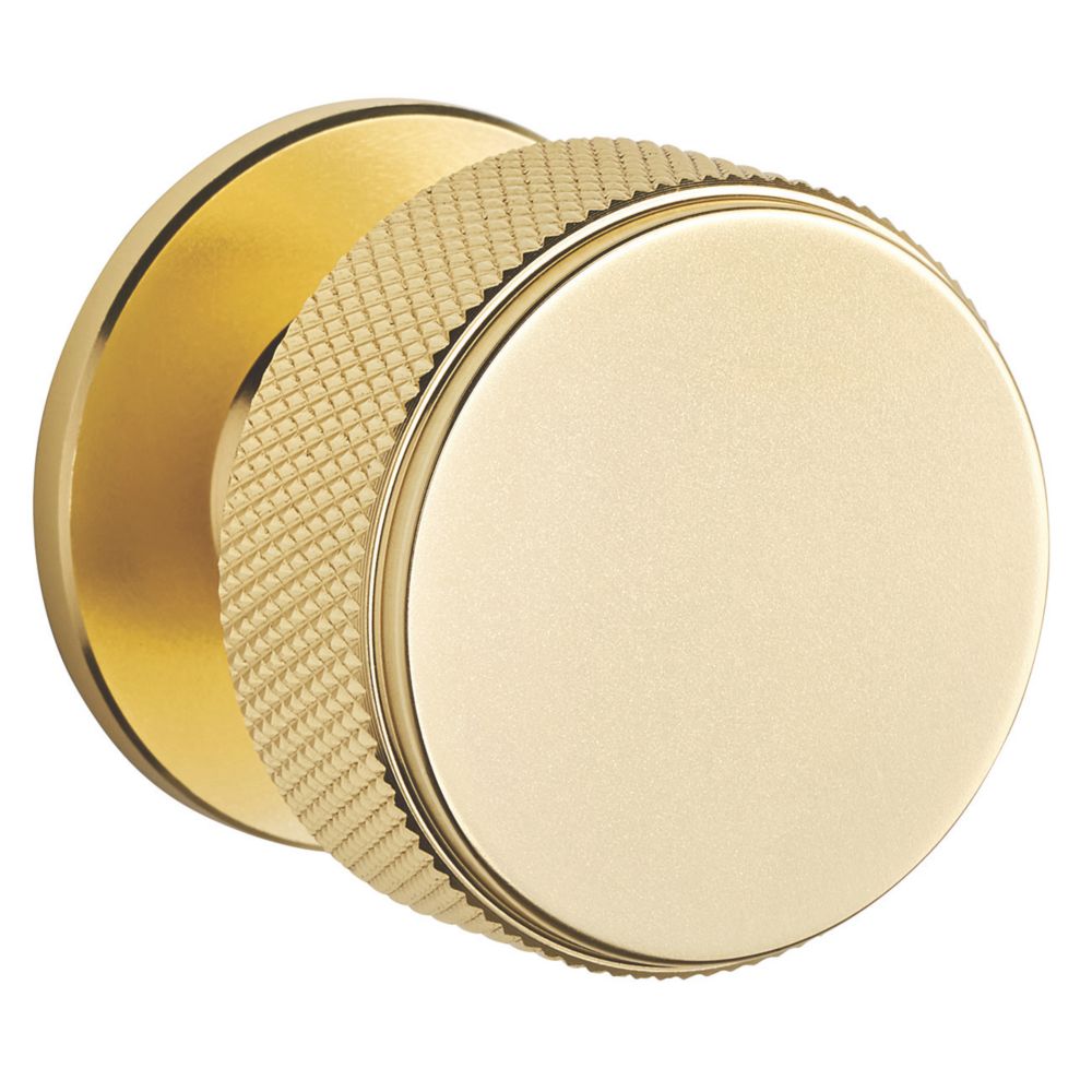 Elite Knobs & Handles Kensington Knurled Knob Brushed Brass 35mm Screwfix