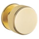 Elite Knobs & Handles Kensington Knurled Cabinet Knob Brushed Brass 35mm