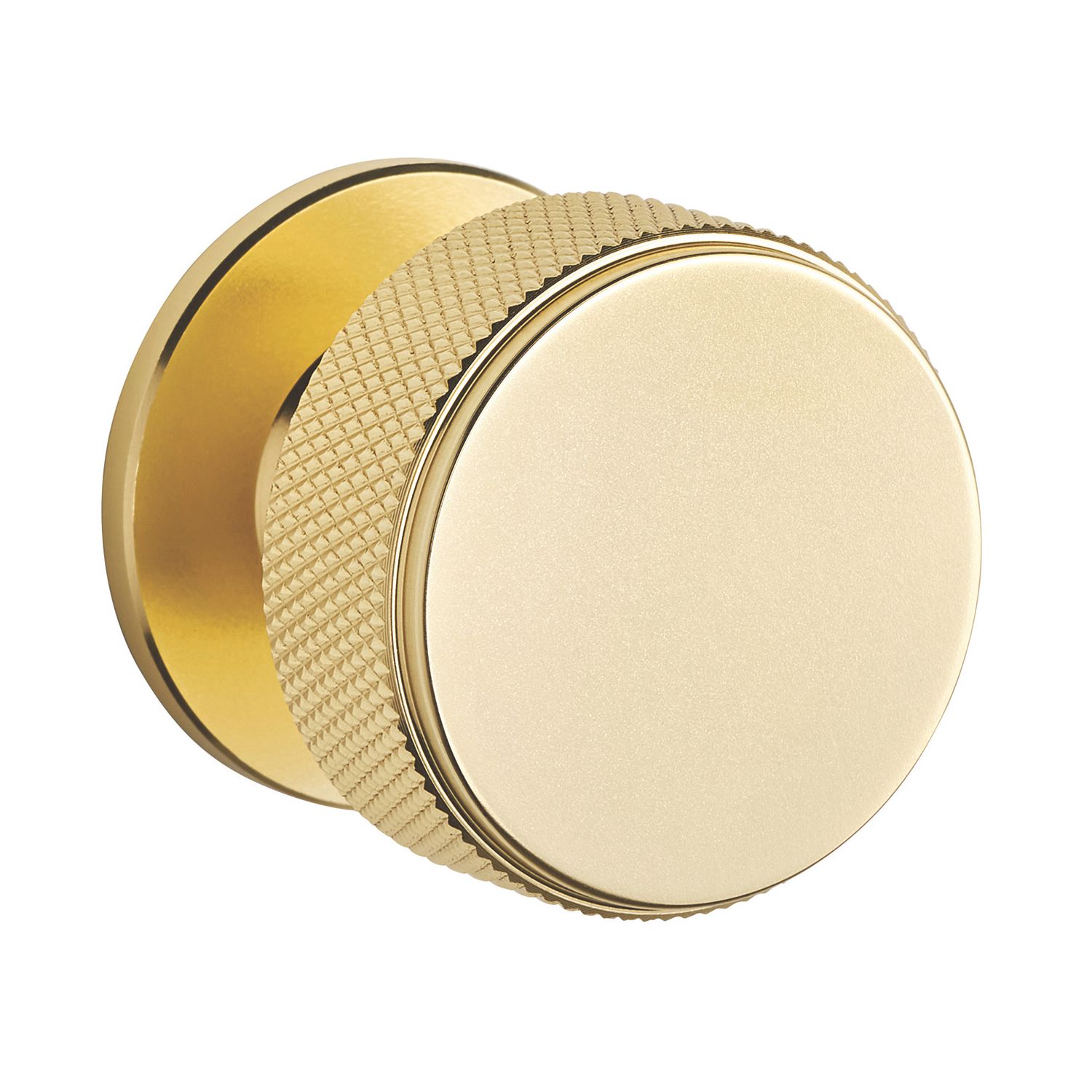 Elite Knobs & Handles Kensington Knurled Cabinet Knob Brushed Brass 35mm (268KK)