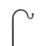 Shepherd Hooks Black 6 Pack
