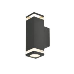 4lite Marinus Square Outdoor Up & Down Wall Light Anthracite