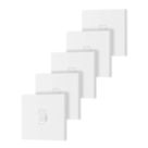 British General 900 Series 20A 16AX 1-Gang 2-Way Light Switches  White  5 Pack