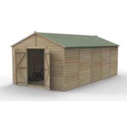 Forest Beckwood 10' x 19' 6" (Nominal) Apex Shiplap Timber Shed