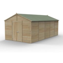 Forest Beckwood 10' x 19' 6" (Nominal) Apex Shiplap Timber Shed