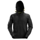 Snickers Logo  Full Zip Hoodie Black X Small 33" Chest