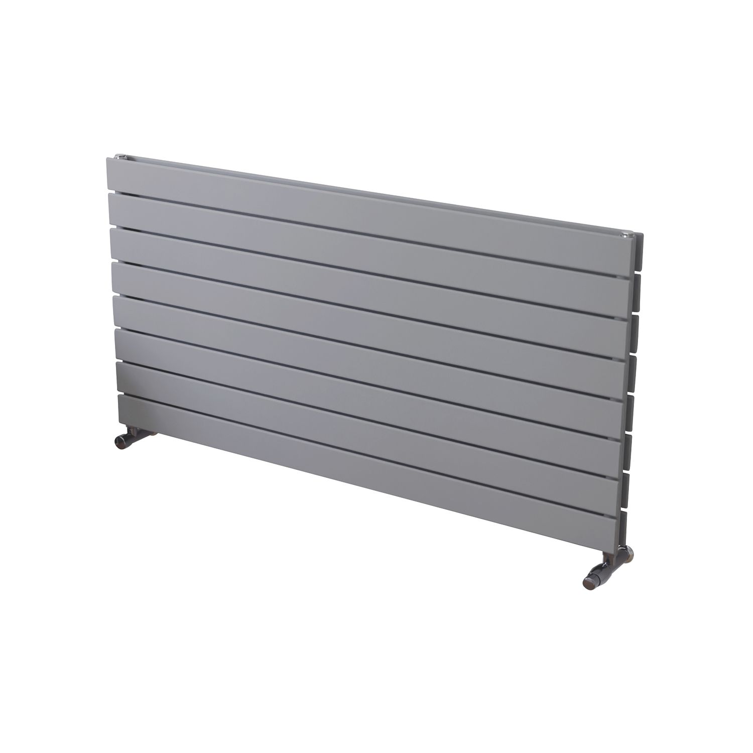 Ximax Oceanus 595mm x 1200mm 3949BTU Silver Horizontal Designer Radiator (268TP)