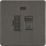 Knightsbridge  13A Switched Fused Spur with LED Smoked Bronze