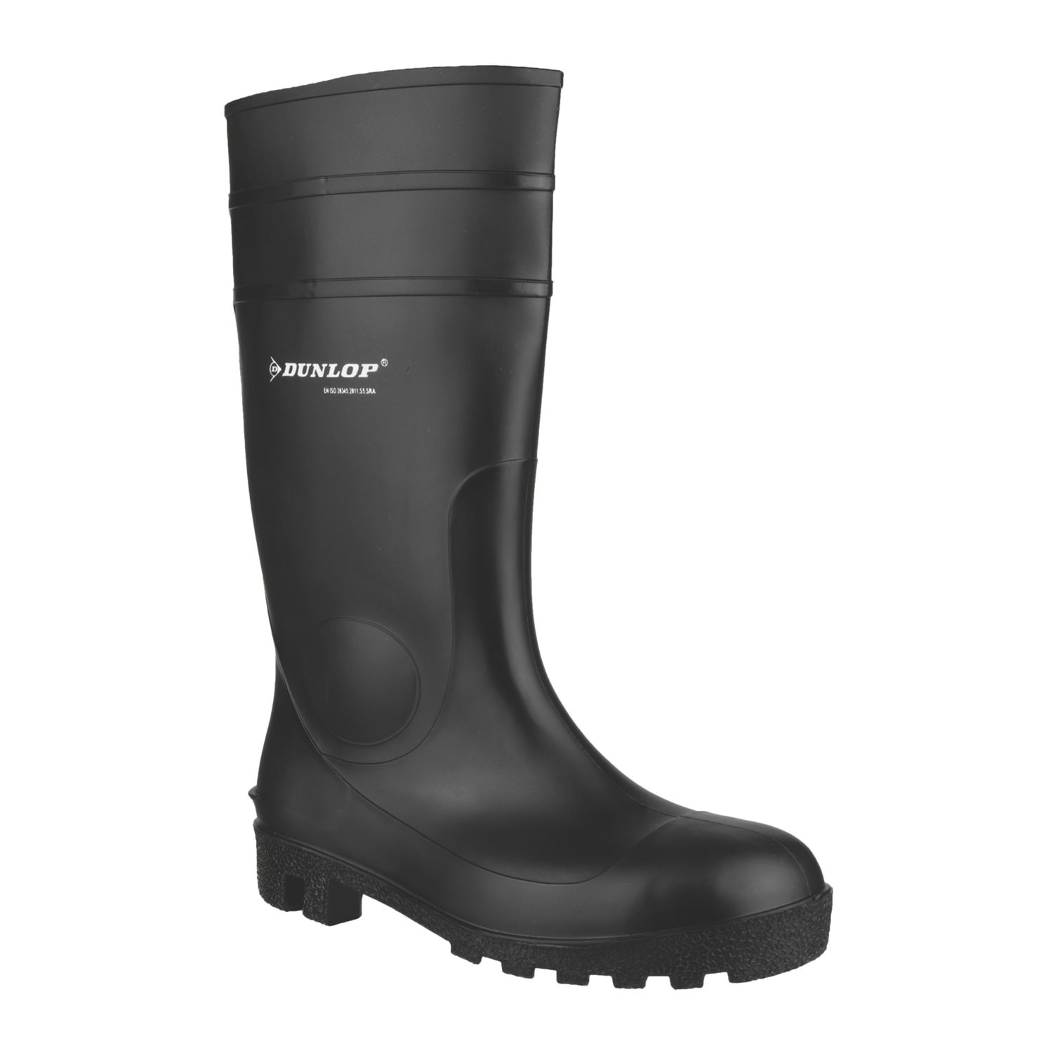 Dunlop Protomastor Size 6.5 Black Steel Toe Cap Safety Wellies (268XG)