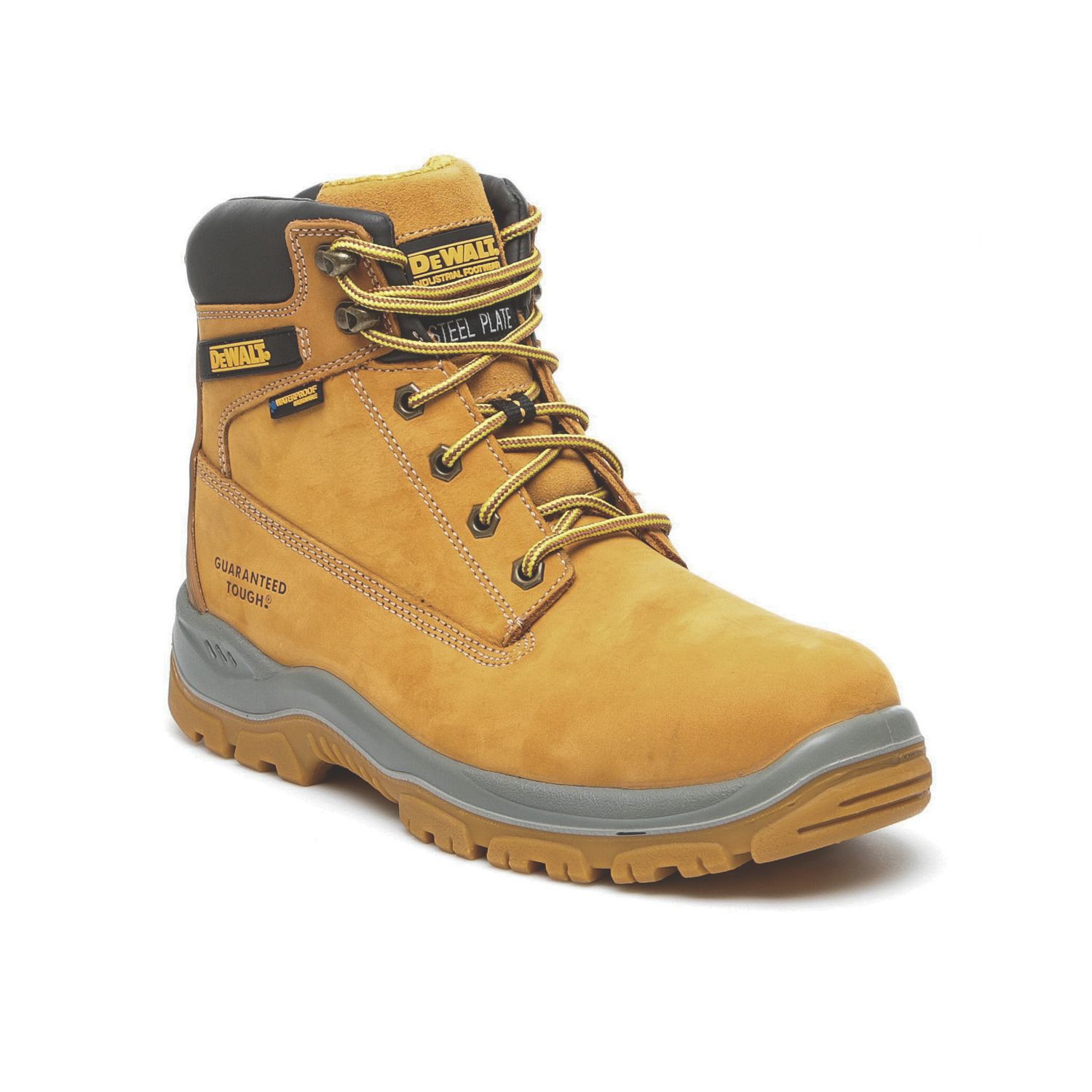 DEWALT Titanium Size 12 Honey Waterproof Steel Toe Cap Safety Boots (26958)