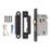 Smith & Locke  3 Lever Matt Black Mortice Sashlock 65mm Case - 44mm Backset
