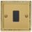 Varilight  10A 1-Gang 2-Way Light Switch  Georgian Brass