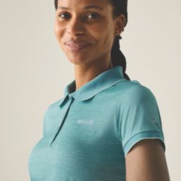 Regatta Remex II Womens Polo Shirt Ivy Moss Size 10
