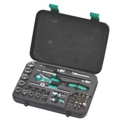 Wera 8100 SA 2 Zyklop Speed 1/4" Drive Ratchet & Socket Set 42 Pcs