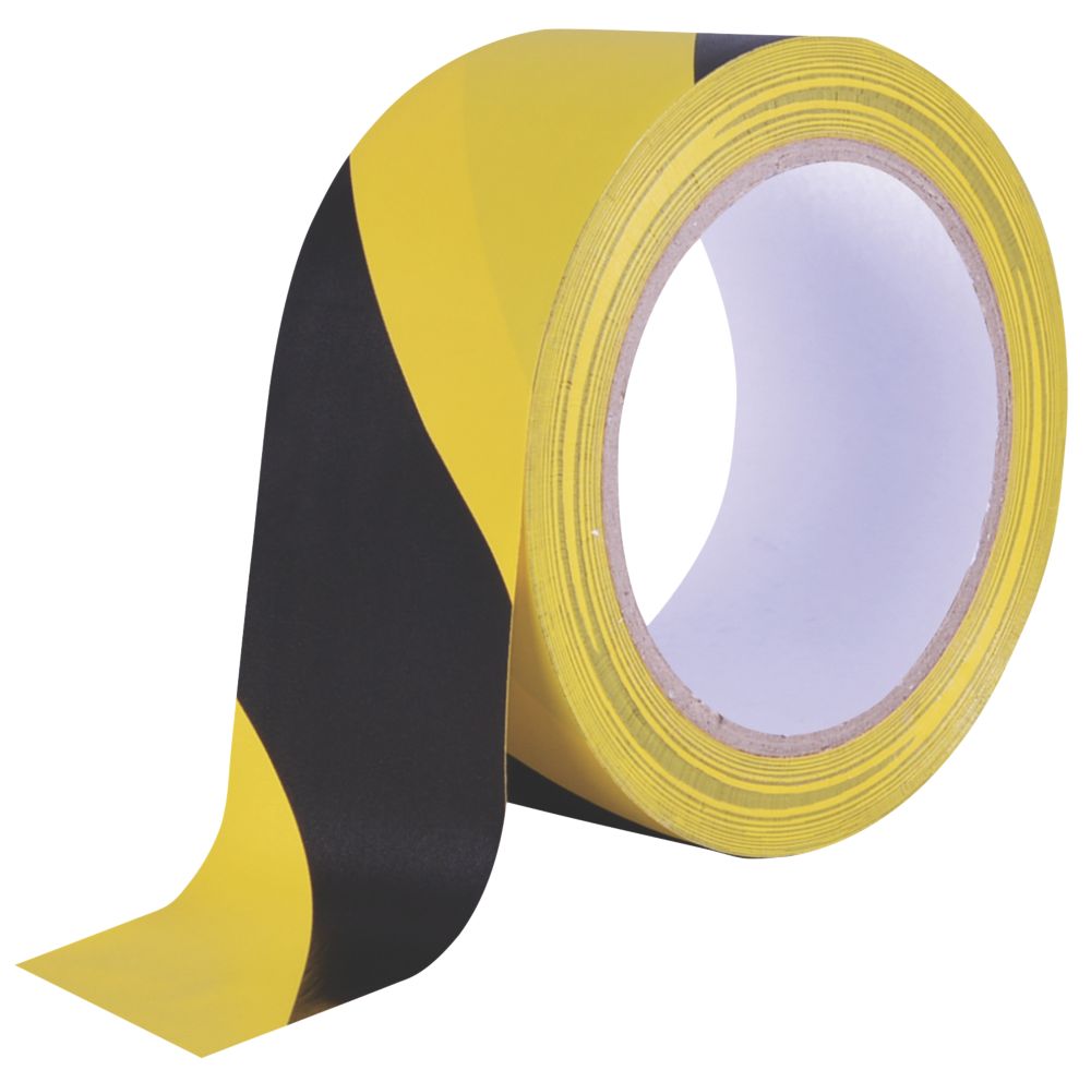 4” Yellow Floor Tape with Black Chevrons