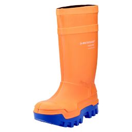 Dunlop Purofort Thermo+   Safety Wellies Orange Size 7