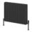 Reina 600mm x 820mm 4622BTU Black Horizontal 2 Column Radiator
