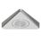 Sensio Treos Triangular LED Cabinet Downlights Brushed Steel 6W 180lm 3 Pack