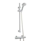 Highlife Bathrooms Tolsta Cool Touch Rear-Fed Exposed Chrome Thermostatic Shower