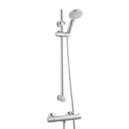 Highlife Bathrooms Tolsta Cool Touch Rear-Fed Exposed Chrome Thermostatic Shower