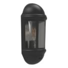 4lite  Outdoor Half Wall Light/Lantern  With PIR Sensor Black