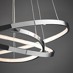 Quay Design Kitalpha LED Pendant Light Chrome 41W 2450lm