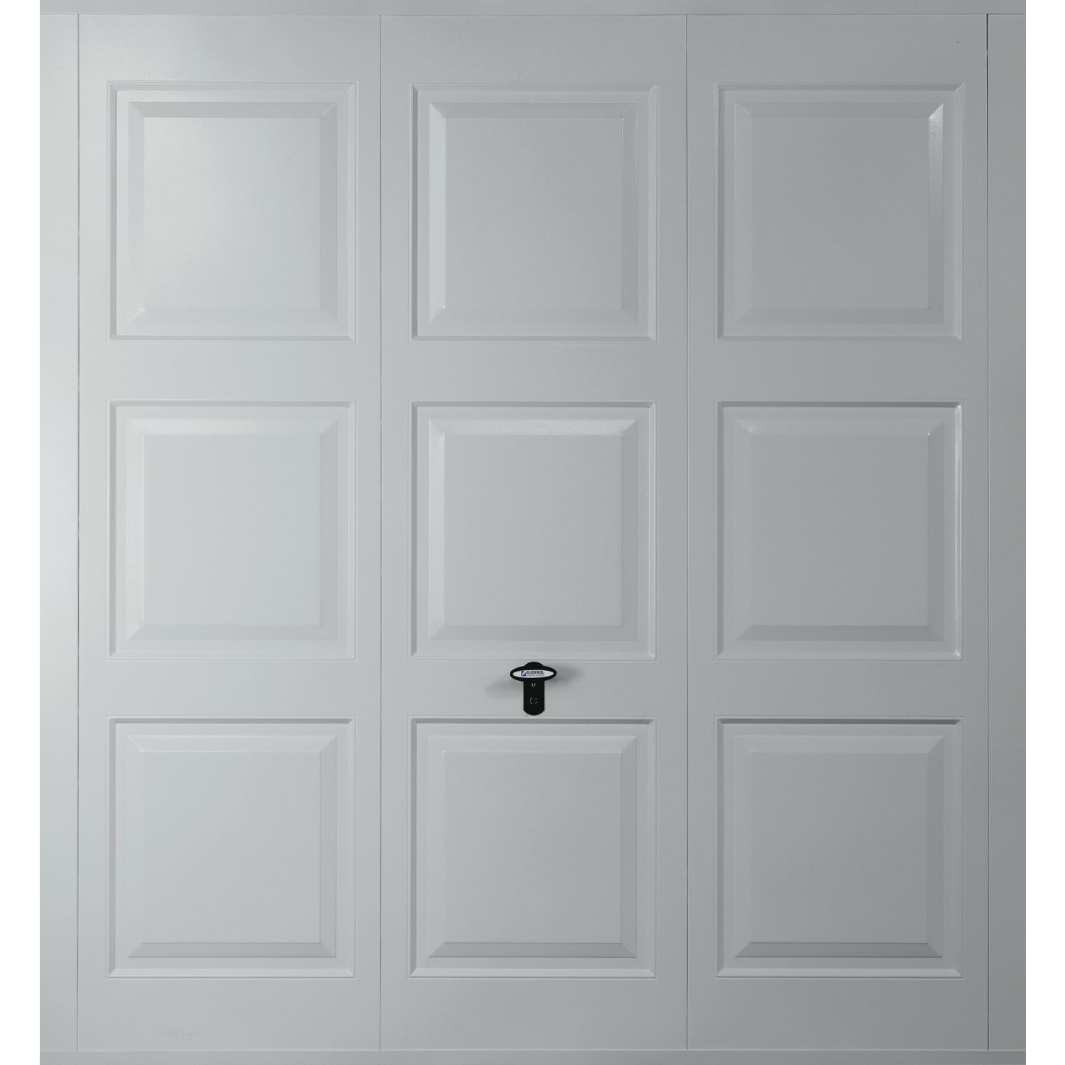 Gliderol Georgian 7' x 6' 6" Non-Insulated Frameless Steel Up & Over Garage Door Light Grey (269VP)