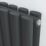 Azur Eclipse Duplex 1800mm x 480mm 4672BTU Anthracite Vertical Designer Radiator