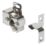 Essentials Roller Cabinet Catches Zinc-Plated 32mm x 25mm 10 Pack