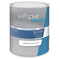 Valspar Trade Wood & Metal Paint Pure Brilliant White 1Ltr
