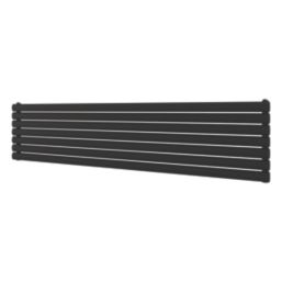 Ximax Fortuna 410mm x 1800mm 2754BTU Black Horizontal Designer Radiator