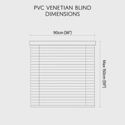Renaissance Venetian  Blind White 90cm x 150cm Drop